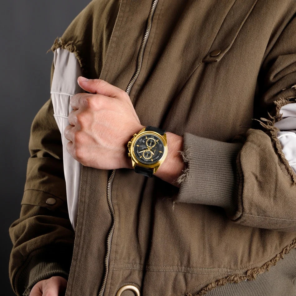 NAVIFORCE Hands Wristwatches Genuine Leather Strap Alloy Case Casual Watches Dress Watch for Men Waterproof with Date Luminous