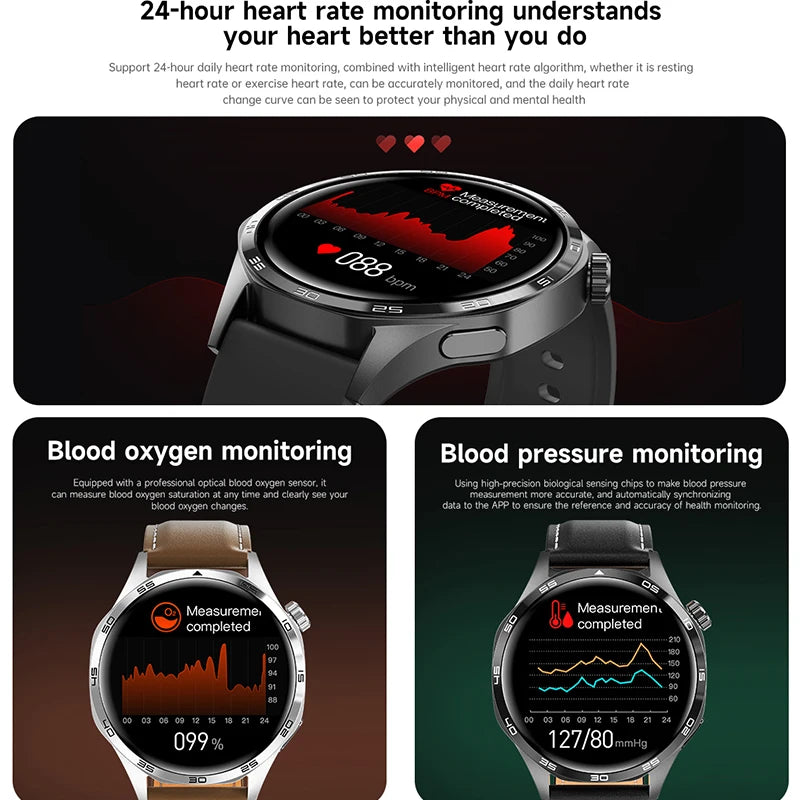Watch 5 PRO Smart Watch Men Watch 5 AMOLED HD Screen Bluetooth Call GPS Trajectory NFC Heart Rate Compass SmartWatches 2024 New